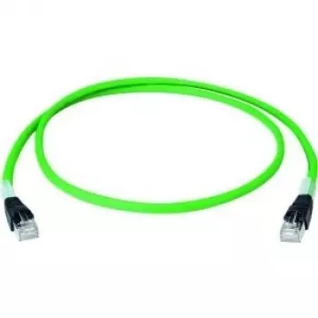 Cabo de rede Cat6a S/FTP (S-STP) Telegärtner L80404A0005 7,5 m verde