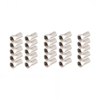 Ficha F SHIVERPEAKS 7,2 mm com porca grande, pack de 25 BS85010-A-SET25