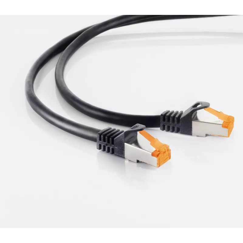 Cabo de patch exterior Cat 6A S/FTP S CONN Maximum Connectivity, 2 m, preto 08-26035