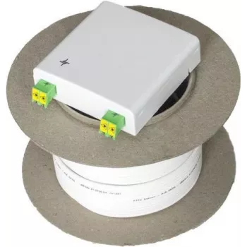 Cabo de patch de fibra ótica 4x LC OM3 multimodo TELEGÄRTNER H02082A0015, 50 m, LSZH, branco
