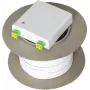 Cabo de patch de fibra ótica 4x LC OM3 multimodo TELEGÄRTNER H02082A0015, 50 m, LSZH, branco