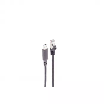 Cabo adaptador USB-A para RJ45 Gigabit Ethernet SHIVERPEAKS, 1 m, preto BS14-52025