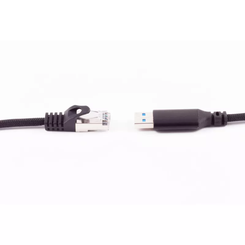 Cabo adaptador USB-A para RJ45 Gigabit Ethernet SHIVERPEAKS, 1 m, preto BS14-52025
