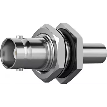 Conector BNC Telegärtner J01001A0108, reto, 50 Ohm, fêmea para fêmea, niquelado