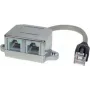 Adaptador divisor telefone/ethernet S CONN MAXIMUM CONNECTIVITY RJ45, Cat. 5e, blindado, 0,1 m, preto 75002-2