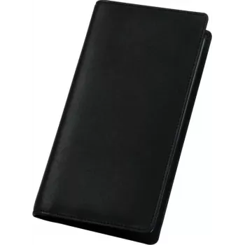 Álbum de cartões de visita JÜSCHA Alassio para 120 cartões, couro, preto, 112 x 15 x 200 mm 41009