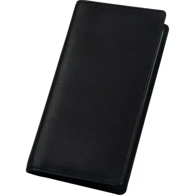 Álbum de cartões de visita JÜSCHA Alassio para 120 cartões, couro, preto, 112 x 15 x 200 mm 41009