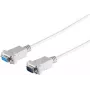 Cabo série Sub-D 9 pinos S CONN MAXIMUM CONNECTIVITY, macho para fêmea, 3,0 m, cinzento