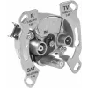 TechniSat TECHNIPRO SV600 V2 tomada de parede de antena de 3 orifícios com desacoplamento de díodo DC (TV, rádio, SAT) 0004/3075