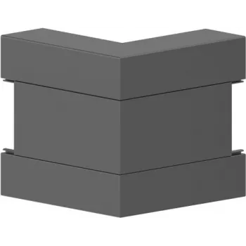 GGK canto exterior BR 60x170/80-9005 PVC canto de meia-esquadria preto (12727)