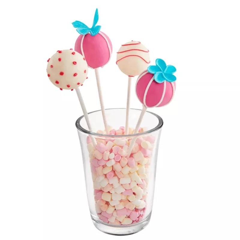 LURCH forma para cake pops, silicone, 20 cavidades, vermelho, 23,0 x 18,5 cm 83027