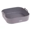 LURCH inserção de silicone para fritadeira de ar quente, quadrada, 21 x 21 x 5 cm, antracite 00070206