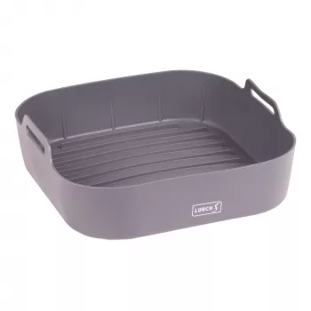 LURCH inserção de silicone para fritadeira de ar quente, quadrada, 21 x 21 x 5 cm, antracite 00070206