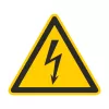 CIMCO 182720 placa de aviso tensão elétrica 100x100x1 mm amarelo/preto