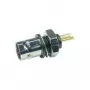 Telegärtner conector fêmea BNC de encastrar, isolado 50 Ohm, flange isolante preto, contactos dourados, 4 GHz, 1 unid.