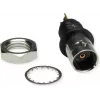 Telegärtner conector fêmea BNC de encastrar, isolado 50 Ohm, flange isolante preto, contactos dourados, 4 GHz, 1 unid.