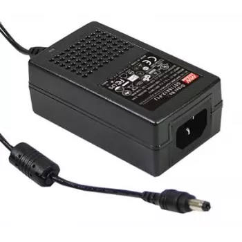 MEAN WELL GST18A24-P1J Fonte de alimentação de secretária 24V 0,75A 18W com ficha oca de 2,1mm