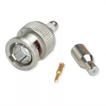 Telegärtner Ficha de cabo BNC crimpagem G04 75 Ohm, crimp/crimp, Standard, A2505, G04 (RG-179B/U) - 1 unid.