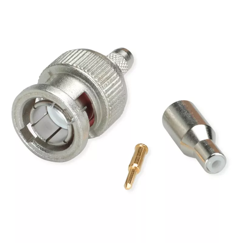 Telegärtner Ficha de cabo BNC crimpagem G04 75 Ohm, crimp/crimp, Standard, A2505, G04 (RG-179B/U) - 1 unid.