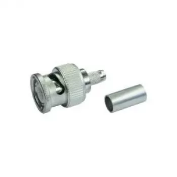 Telegärtner ficha BNC de crimpagem para cabo G13/G50, 75 Ohm, Professional, 0,4/2,5, 5 peças (J01002A1350)