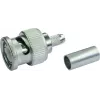 Telegärtner ficha BNC de crimpagem para cabo G13/G50, 75 Ohm, Professional, 0,4/2,5, 5 peças (J01002A1350)