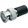 Telegärtner J01006A1373 Ficha coaxial BNC 93 Ohm, ficha, crimpagem/solda, latão niquelado