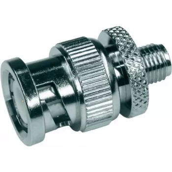 Telegärtner Adaptador coaxial de RF ficha BNC para conector fêmea SMA, 50 Ohm, reto, J01008A0017