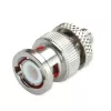 Telegärtner Adaptador coaxial de RF ficha BNC para conector fêmea SMA, 50 Ohm, reto, J01008A0017