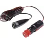 ProCar Cabo de extensão de alimentação 12V/24V DC 2,5m 8A com ficha e conector fêmea de isqueiro 67814010