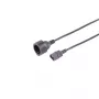 S CONN MAXIMUM CONNECTIVITY Cabo adaptador IEC C14 para CEE 7/3, 0,5 m, 3 x 1,0 mm², Preto 09-07015