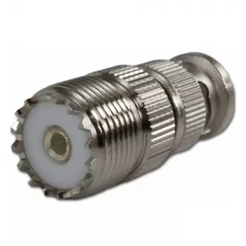 Telegärtner Adaptador coaxial ficha BNC para conector fêmea UHF J01008A0803