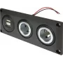 ProCar 67326500 Tomada embutida 12V/24V com porta de carga USB, DIN/ISO 4165, 16A/8A, 5V/2.1A, Preto