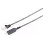 Cabo adaptador S CONN MAXIMUM CONNECTIVITY USB-C para Ethernet 1G, ficha USB Type-C macho para RJ45, PVC, preto, 1m (13-51025)