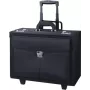 Mala trolley de negócios JÜSCHA Alassio Rocca 45034, microfibra, preto, compartimento para portátil 17