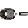 Ficha UHF macho de crimpagem Telegärtner G01 para RG-58 C/U, 50 Ohm, níquel/ouro, 1 unid. J01040A0001