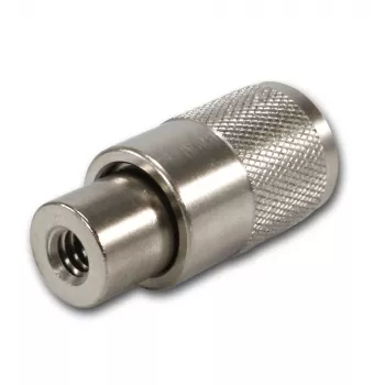 Ficha UHF macho Telegärtner PL259/6 para RG-58 C/U e RG-59 B/U, isolamento PTFE, caixa niquelada, contacto prateado, pack de 5 (J01040B0604)