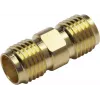 Adaptador coaxial TELEGÄRTNER 100024790 conector fêmea SMA para conector fêmea SMA, 50 Ohm, DC-18 GHz, latão niquelado