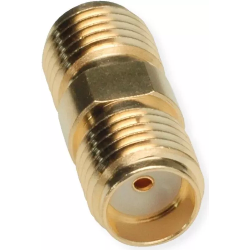 Adaptador coaxial TELEGÄRTNER 100024790 conector fêmea SMA para conector fêmea SMA, 50 Ohm, DC-18 GHz, latão niquelado