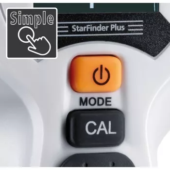 Laserliner StarFinder Plus 080.972E detetor de paredes e vigas com deteção de madeira, metal e cabos AC sob tensão