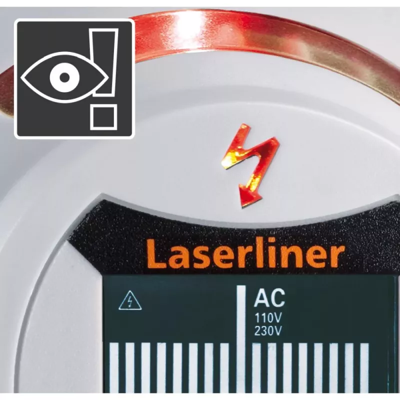 Laserliner StarFinder Plus 080.972E detetor de paredes e vigas com deteção de madeira, metal e cabos AC sob tensão