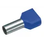 Terminal tubular duplo Cimco 187740 2,5 mm² parcialmente isolado azul 100 unid.