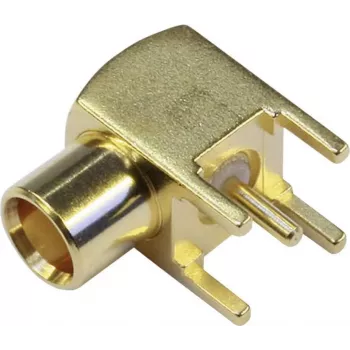 Conector fêmea MCX TELEGÄRTNER PCB vertical 50 Ohm conector HF J01271A0161
