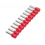 Terminal tubular Cimco 187502 1 mm² parcialmente isolado vermelho 500 unid.