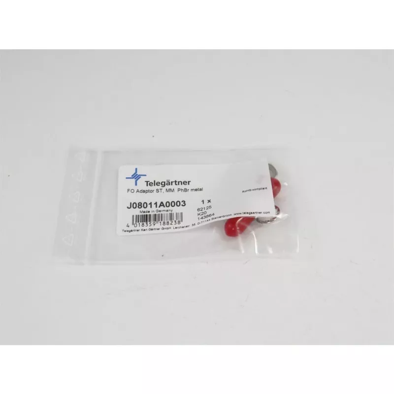 Telegärtner Acoplamento ST Multimodo Simplex com bucha de bronze fosforoso, caixa metálica, montagem de um furo, Z64 J08011A0003