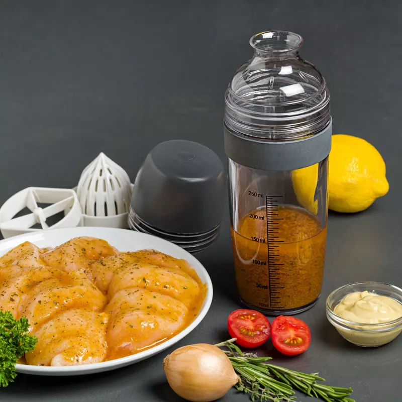 Lurch Shaker Cinzento 250 ml Shaker para molhos com escala de medição 10023