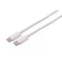 S CONN MAXIMUM CONNECTIVITY Cabo de carregamento USB-C, 2.0, 60W, branco, Têxtil, 3m (14-21046)