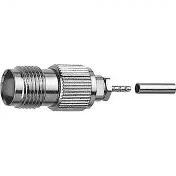 TELEGÄRTNER Conector fêmea TNC de crimpagem para RG-316/U, 50 Ohm, pack de 5 (J01011A0050)