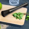 Lurch Decorador de rebordo para copos de cocktail e conjunto de pinças Cinzento fumado 240799