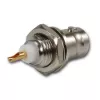 Telegärtner Conector fêmea BNC de embutir 50 Ohm, condutor interior dourado, flange de 4 furos, ligação por soldadura (J01001A0053Z)