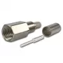 Telegärtner Ficha FME de crimpar/crimpar para RG-58 C/U, 50 Ohm, ouro/níquel J01700A0006Z